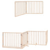 Vidaxx barrière pour chien pliable avec porte 10 panneaux 800 cm bois de peuplier