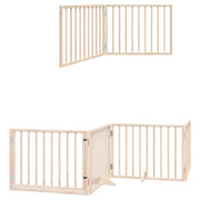 Vidaxx barrière pour chien pliable avec porte 10 panneaux 800 cm bois de peuplier - afbeelding 3