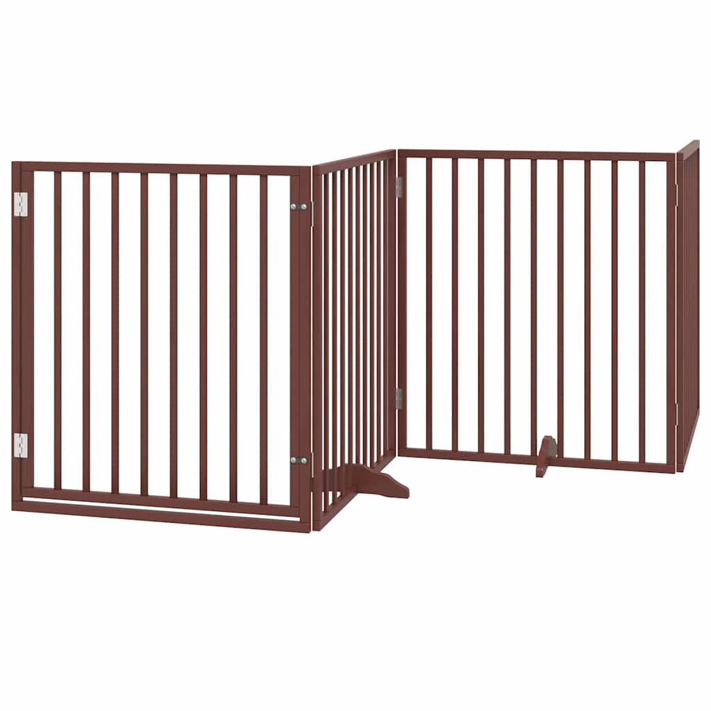 Vidaxl barrière pour chien pliable 6 panneaux 480 cm bois de peuplier marron