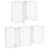 Vidaxx barrière pour chien pliable avec porte 15 panneaux 750cm bois de peuplier blanc
