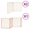Vidaxx barrière pour chien pliable avec porte 8 panneaux 640 cm bois de peuplier