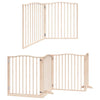 Vidaxx barrière pour chien pliable avec porte 8 panneaux 640 cm bois de peuplier