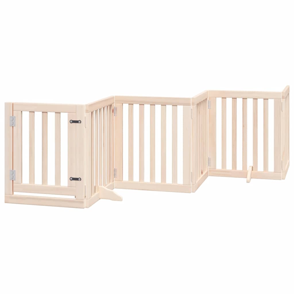Vidaxx barrière pour chien pliable avec porte 15 panneaux 750 cm bois de peuplier