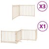Vidaxx barrière pour chien pliable avec porte 10 panneaux 800 cm bois de peuplier