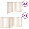 Vidaxx barrière pour chien pliable avec porte 8 panneaux 640 cm bois de peuplier