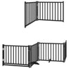 Vidaxx barrière pour chien pliable 12 panneaux 960 cm bois de peuplier noir