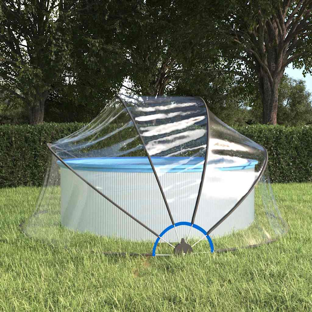 Toit de piscine Vidaxl autour de 315x158 cm PVC