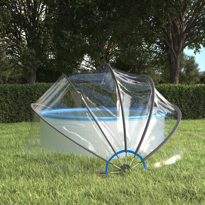 Toit de piscine Vidaxl autour de 376x188 cm PVC