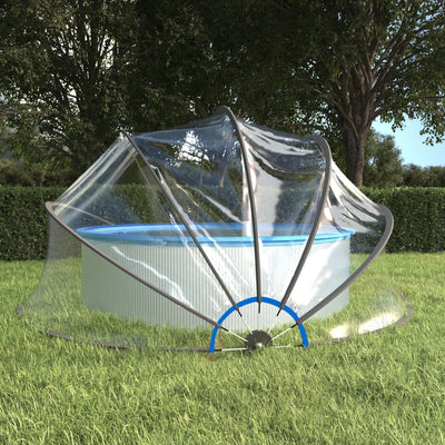 Vidaxl Piscine Roof Round 467x234 cm PVC
