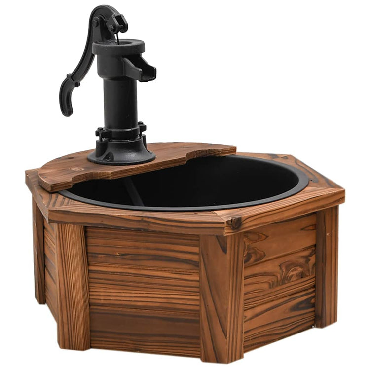 Fountaine d'eau Vidaxl avec pompe 57x57x53 cm