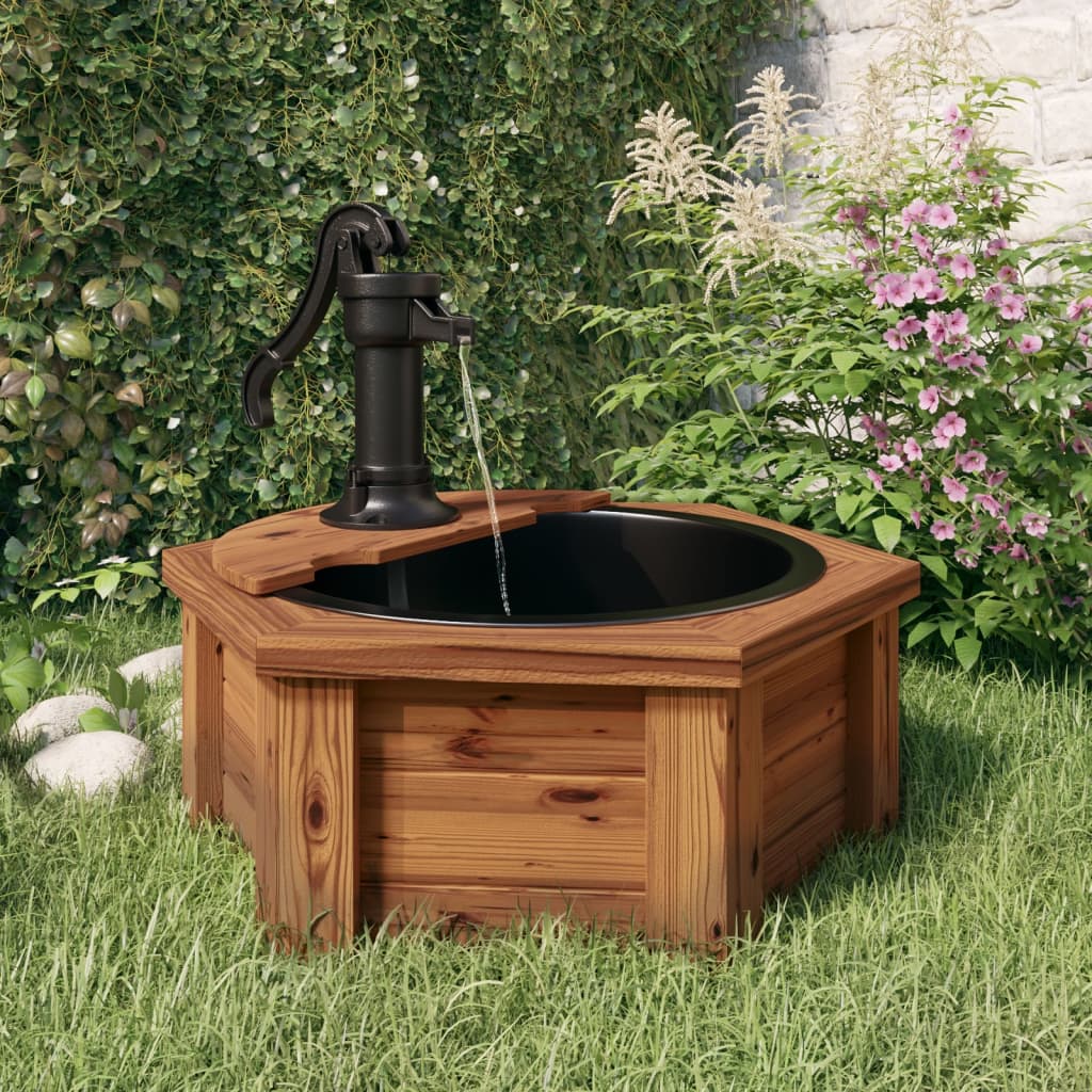 Fountaine d'eau Vidaxl avec pompe 57x57x53 cm