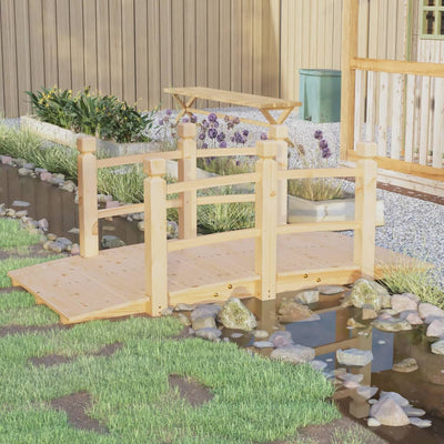 Vidaxl Garden Bridge avec main courante 150x67x56 cm
