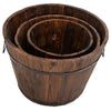 Vidaxl Planning Bin Set Bodet Bodet 3 pièces Solid Vurenhout