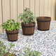 Vidaxl Planning Bin Set Bodet Bodet 3 pièces Solid Vurenhout
