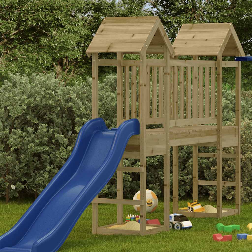 Vidaxl Play Tower 53x46.5x194 cm Pine imprégnée