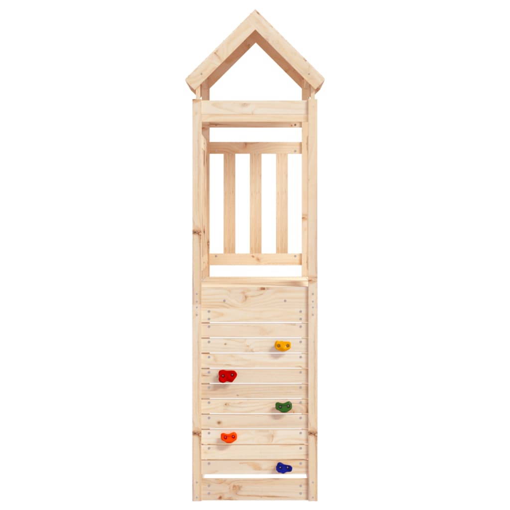 Vidaxl Play Tower avec paroi rocheuse 53x110x214 cm Pine solide