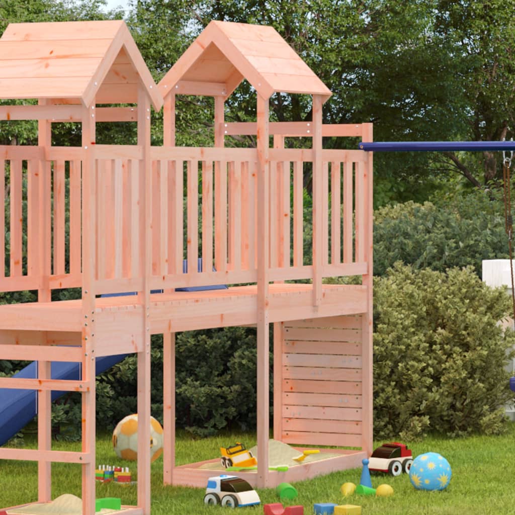 Vidaxl Play Tower avec paroi rocheuse 53x110.5x214 cm Douglashout solide