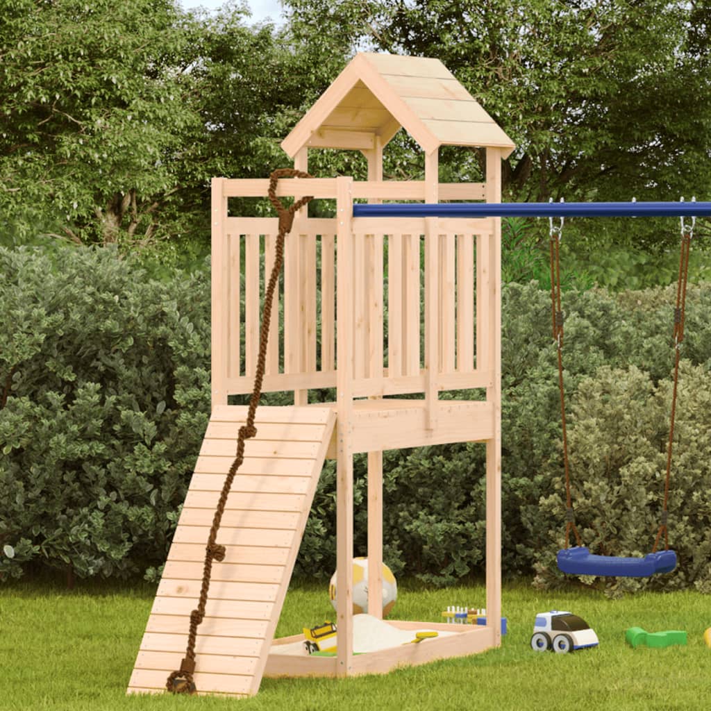 Vidaxl Play Tower 52.5x110.5x214 cm Pine solide