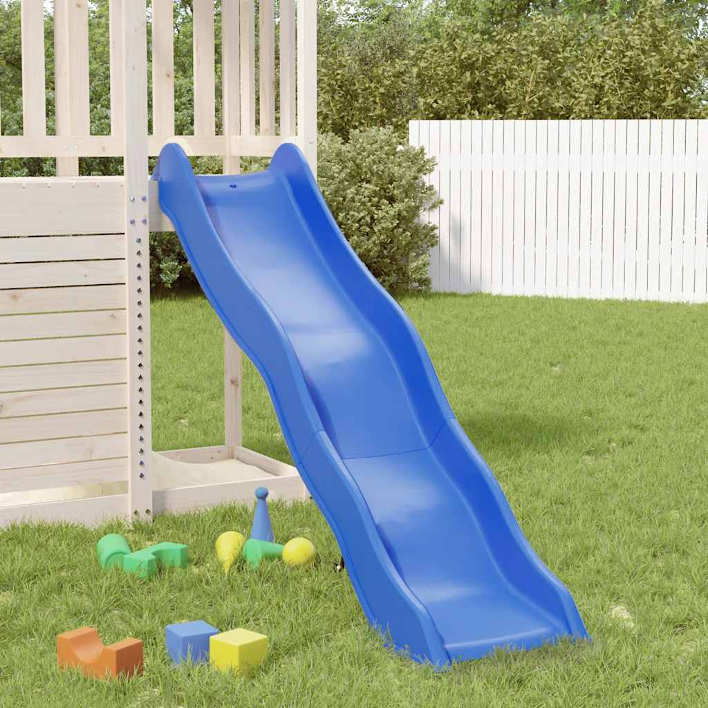 Vidaxl Children's Slide 174x38 cm Bleu en polypropène