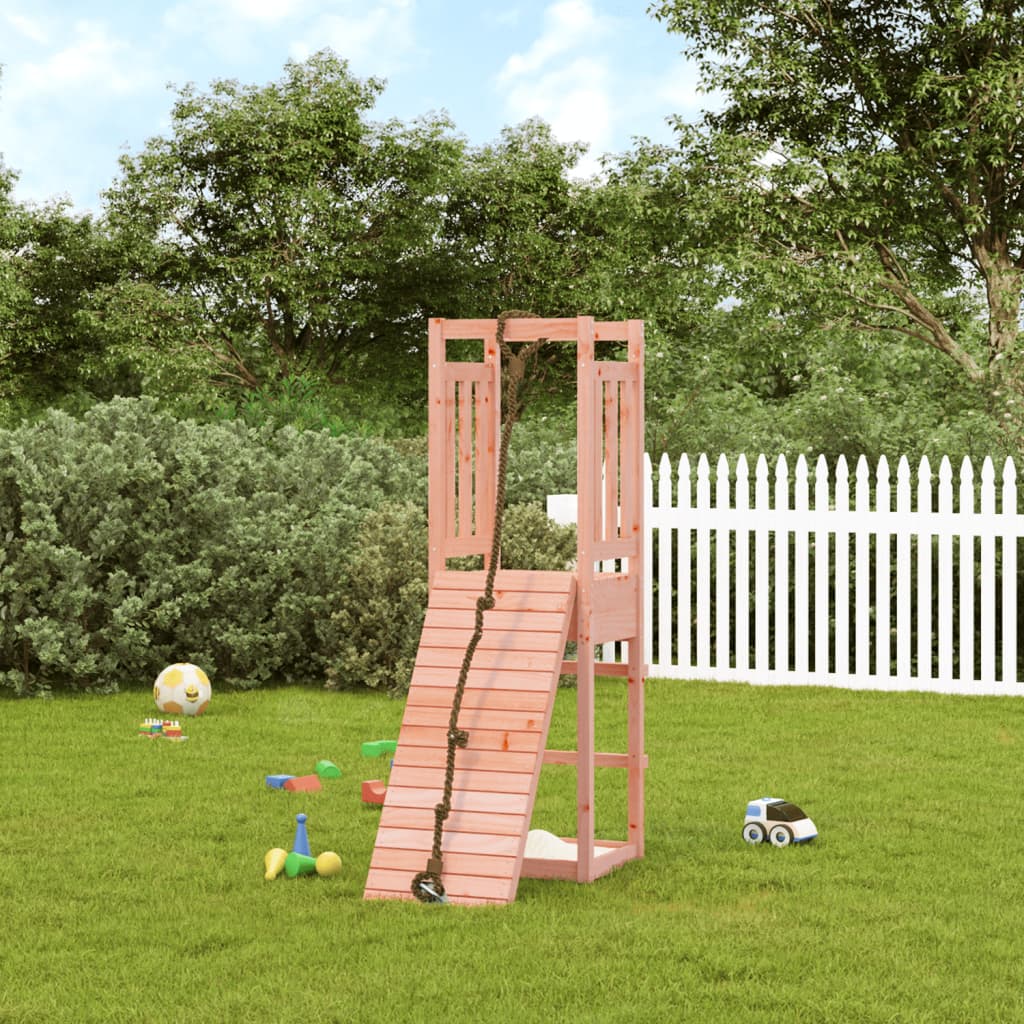 Vidaxl speelhuis avec mur d'escalade solide Douglashout