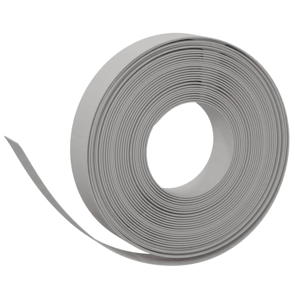 Vidaxl Garden Arêtes 2 PCS 10 m 10 cm Gray en polyéthylène