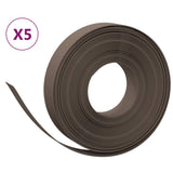 Vidaxl Garden Assemblées 5 PCS 10 m 10 cm en polyéthylène brun - afbeelding 2