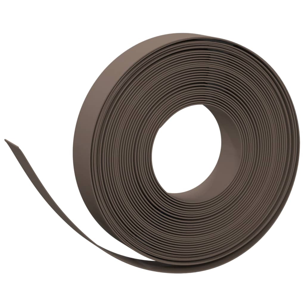 Vidaxl Garden Assemblées 5 PCS 10 m 10 cm en polyéthylène brun