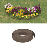 Vidaxl Garden Assemblées 5 PCS 10 m 10 cm en polyéthylène brun - afbeelding 1