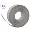 Vidaxl Garden Assemblées 5 ST 10 m 15 cm Gray en polyéthylène
