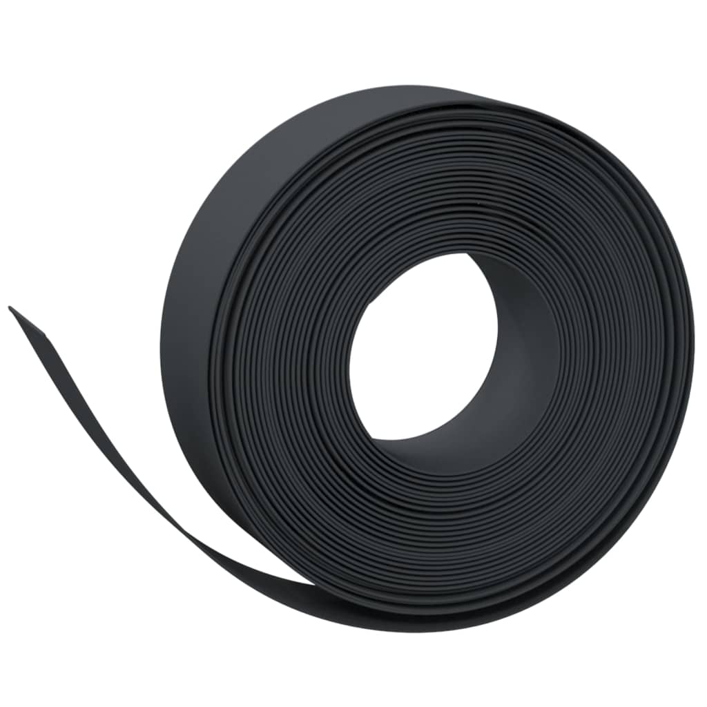Vidaxl Garden Arêtes 2 PCS 10 m 15 cm en polyéthylène noir