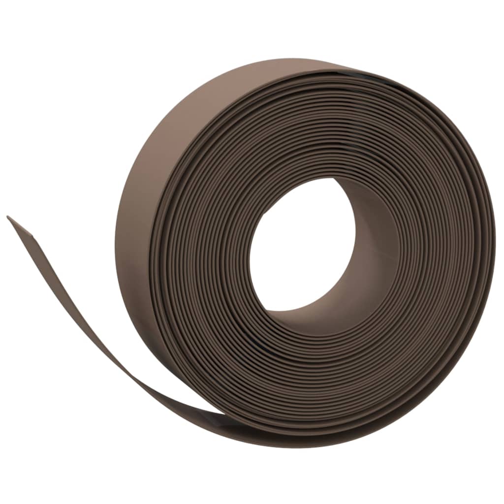 Vidaxl Garden Arêtes 2 PCS 10 m 15 cm Brown en polyéthylène