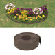 Vidaxl Garden Assemblées 5 ST 10 m 15 cm en polyéthylène brun