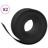 Vidaxl Garden Arêtes 2 PCS 10 m 20 cm Polyéthylène noir