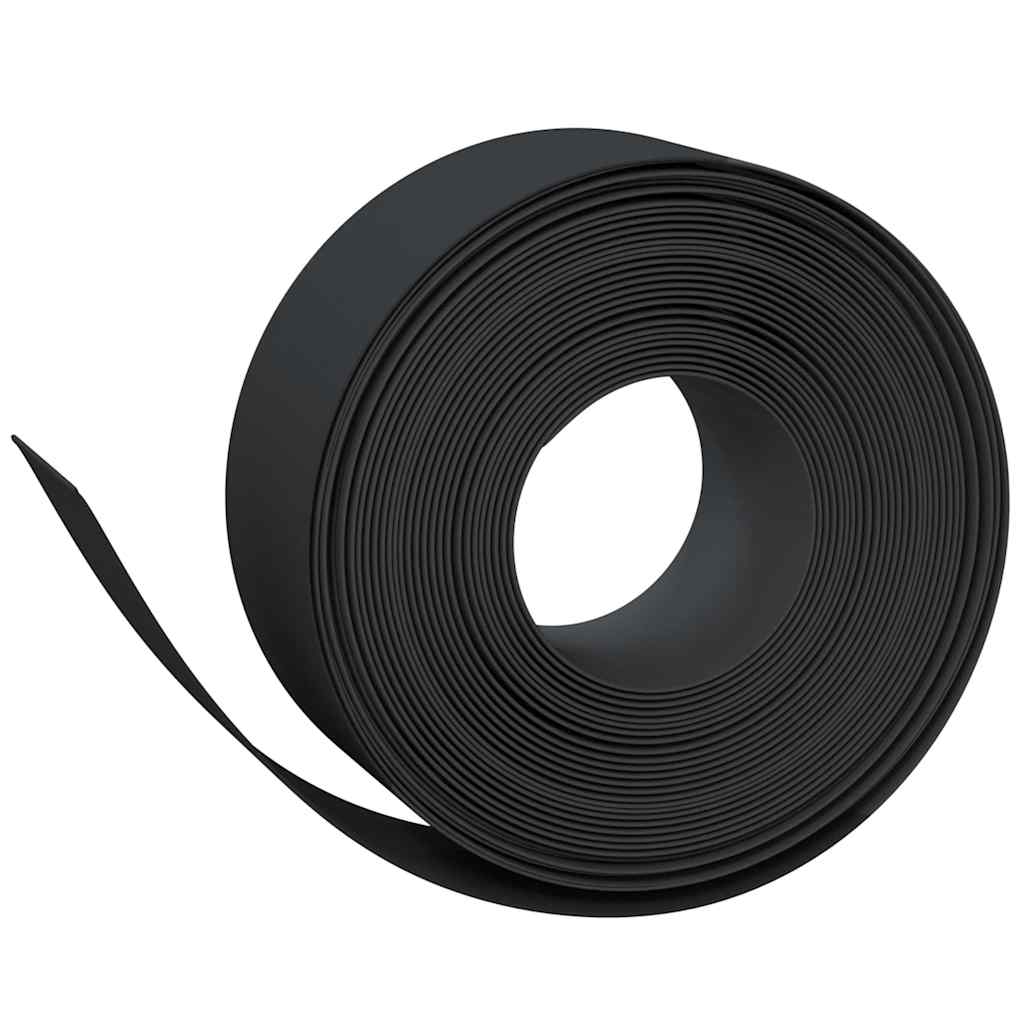 Vidaxl Garden Arêtes 2 PCS 10 m 20 cm Polyéthylène noir