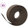 Vidaxl Garden Assemblées 5 ST 10 m 20 cm en polyéthylène brun