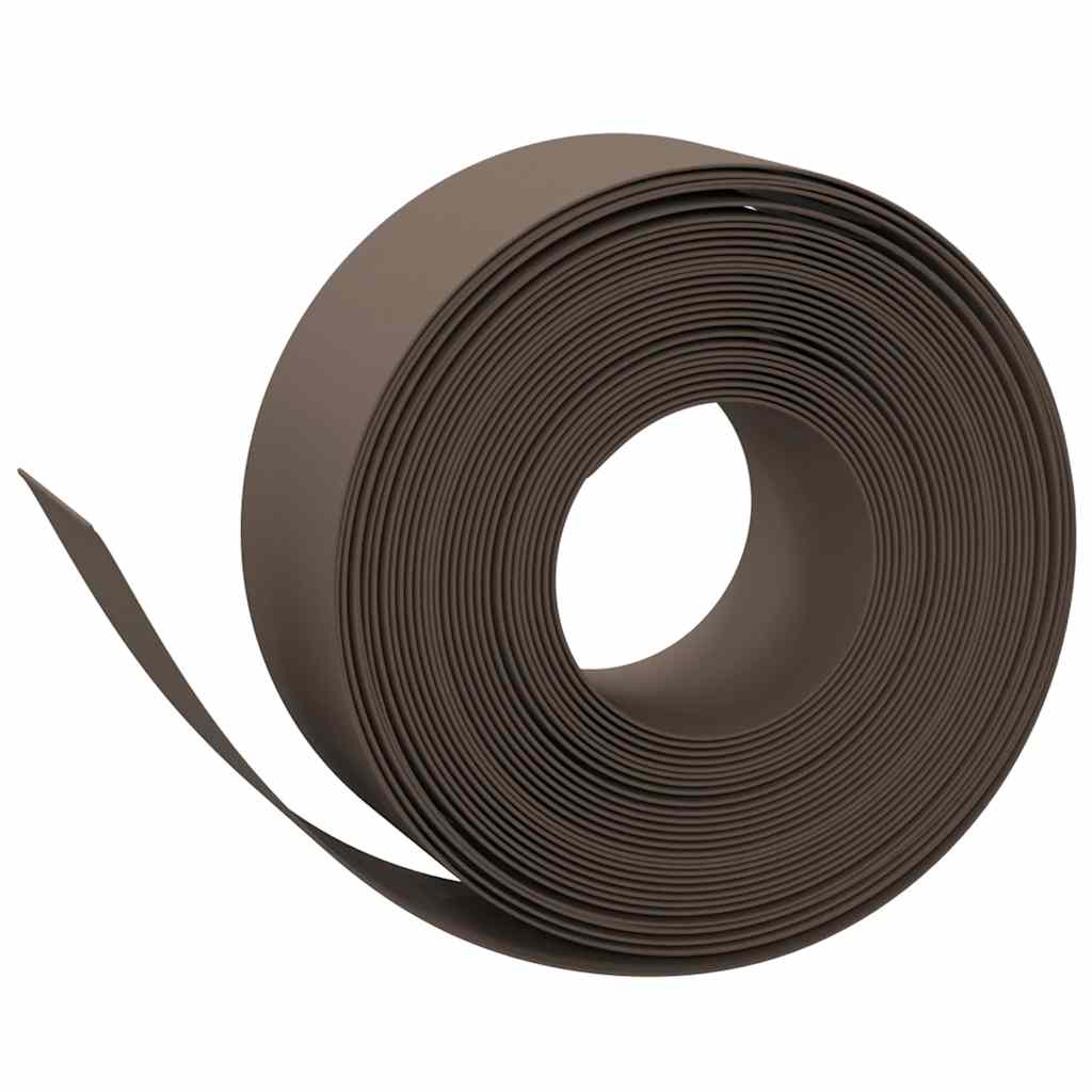 Vidaxl Garden Assemblées 5 ST 10 m 20 cm en polyéthylène brun