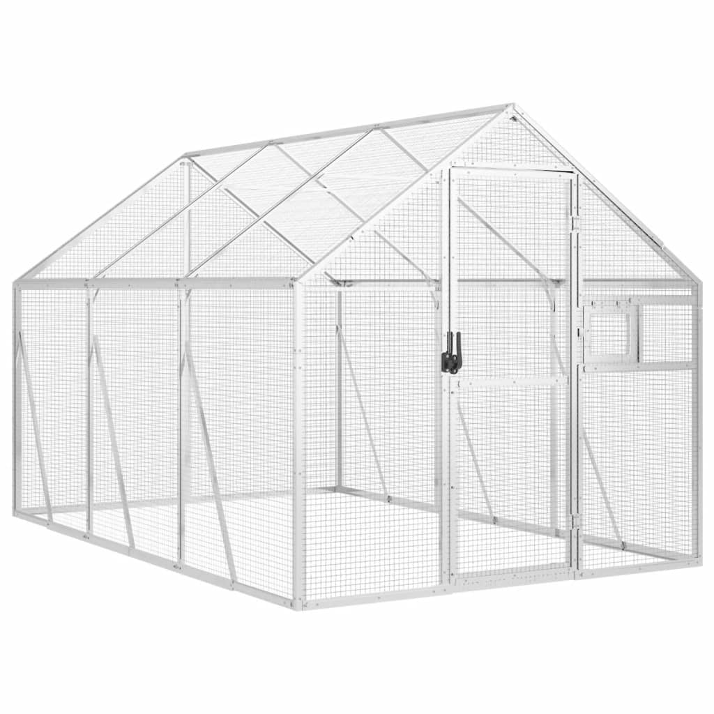 Volière Vidaxx 1,79x3x1,85 m aluminium argent