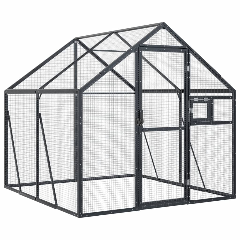 Volière Vidaxx 1,79x2x1,85 m aluminium anthracite
