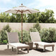 Vidaxl parasol avec poteau en bois 196x231 cm sable -colored