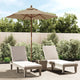 Vidaxl parasol avec poteau en bois 196x231 cm taupe