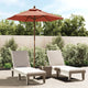 Vidaxl parasol avec poteau en bois 196x231 cm en terre cuite -colored