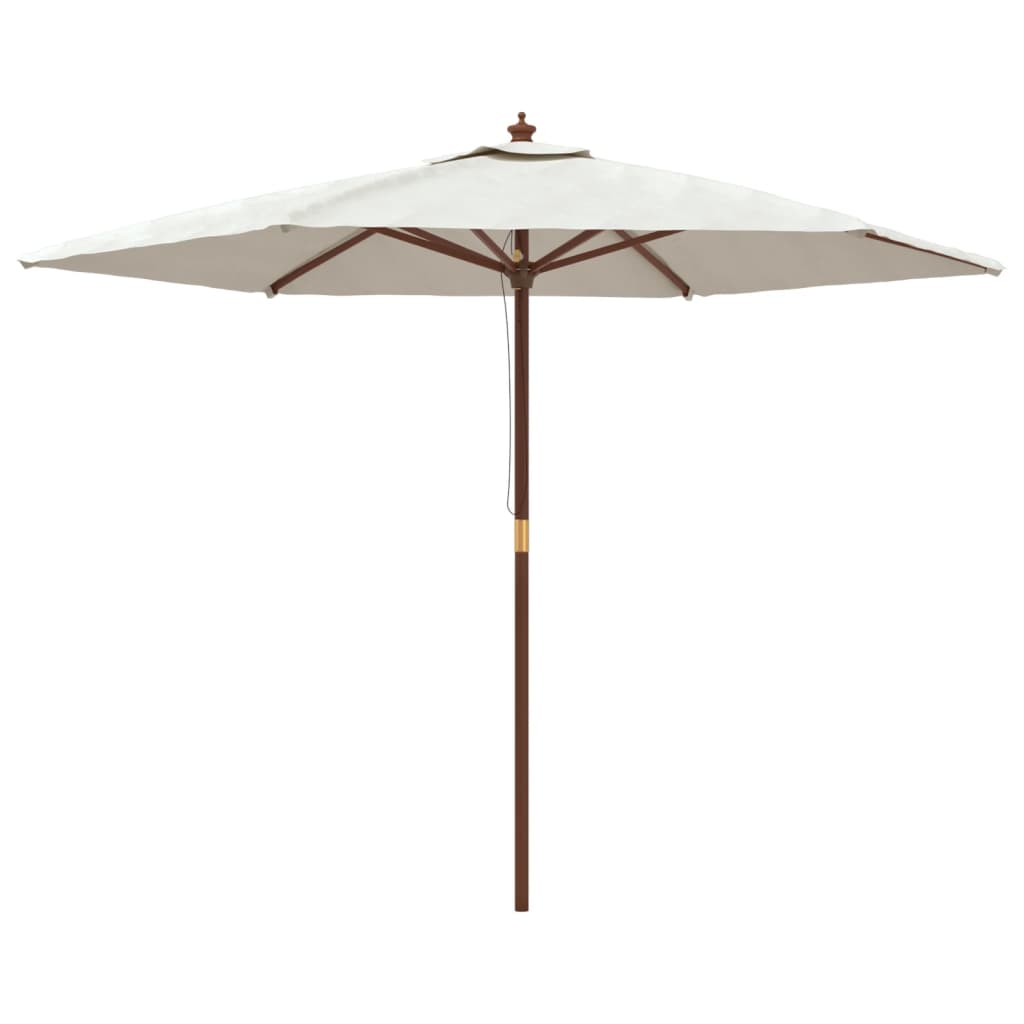 Vidaxl parasol avec poteau en bois 299x240 cm -colored