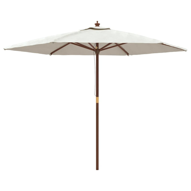 Vidaxl parasol avec poteau en bois 299x240 cm -colored