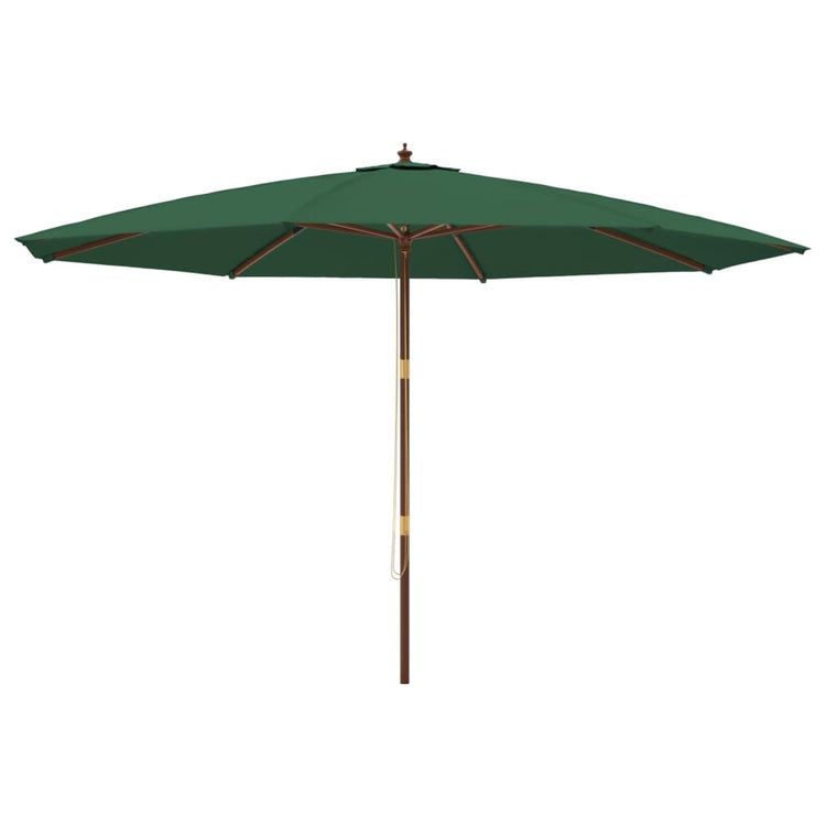 Parasol Vidaxx avec mât en bois 400x273 cm vert