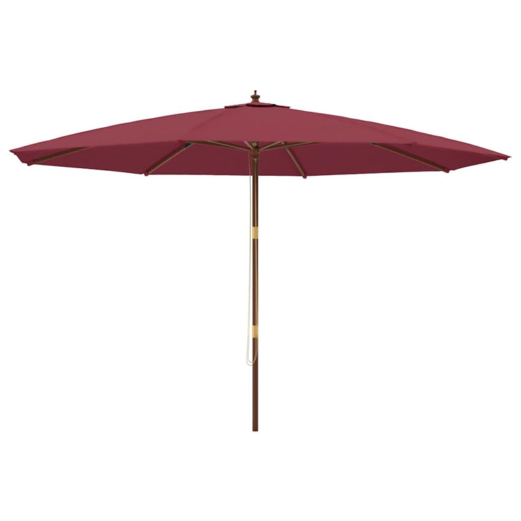 Parasol Vidaxx avec mât en bois 400x273 cm bordeaux