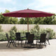 Parasol Vidaxx avec mât en bois 400x273 cm bordeaux