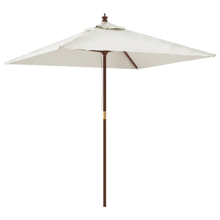 Parasol Vidaxx avec poteau en bois 198x198x231 cm couleur sable