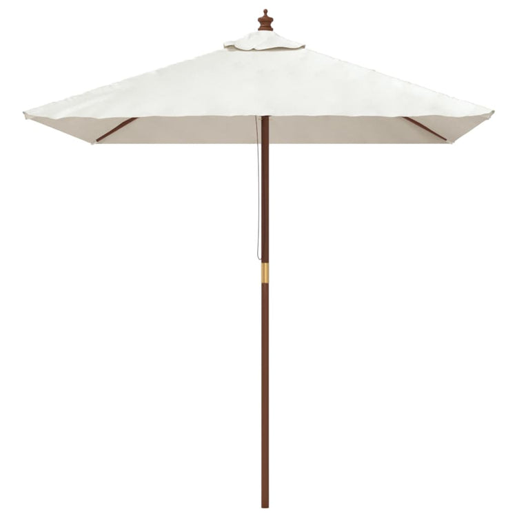 Parasol Vidaxx avec poteau en bois 198x198x231 cm couleur sable