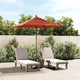 Vidaxl Parasol avec poteau en bois 198x198x231 cm en terre cuite -colored