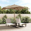 Vidaxl parasol avec poteau en bois 300x300x273 cm taupe